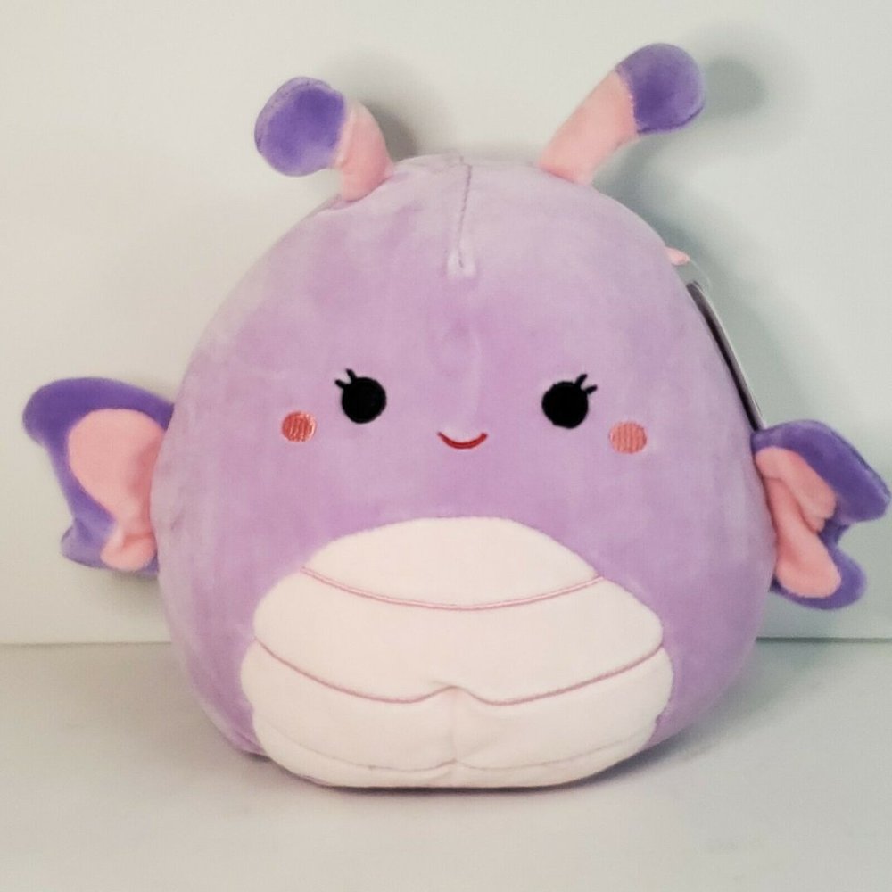 Squishmallows Baby Bee Happy 7" Brenda The Butterfly Bee NWT Purple